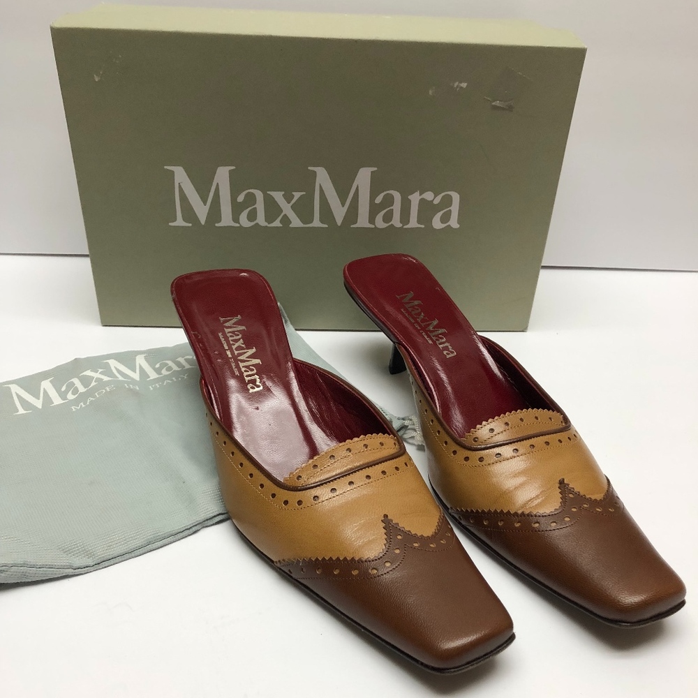 Max Mara 2 tone Mules